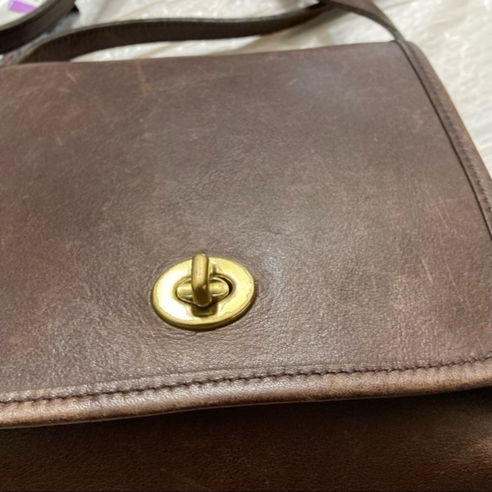 Coach vintage brown leather companion legacy messenger crossbody bag 9076 - Picture 12 of 16